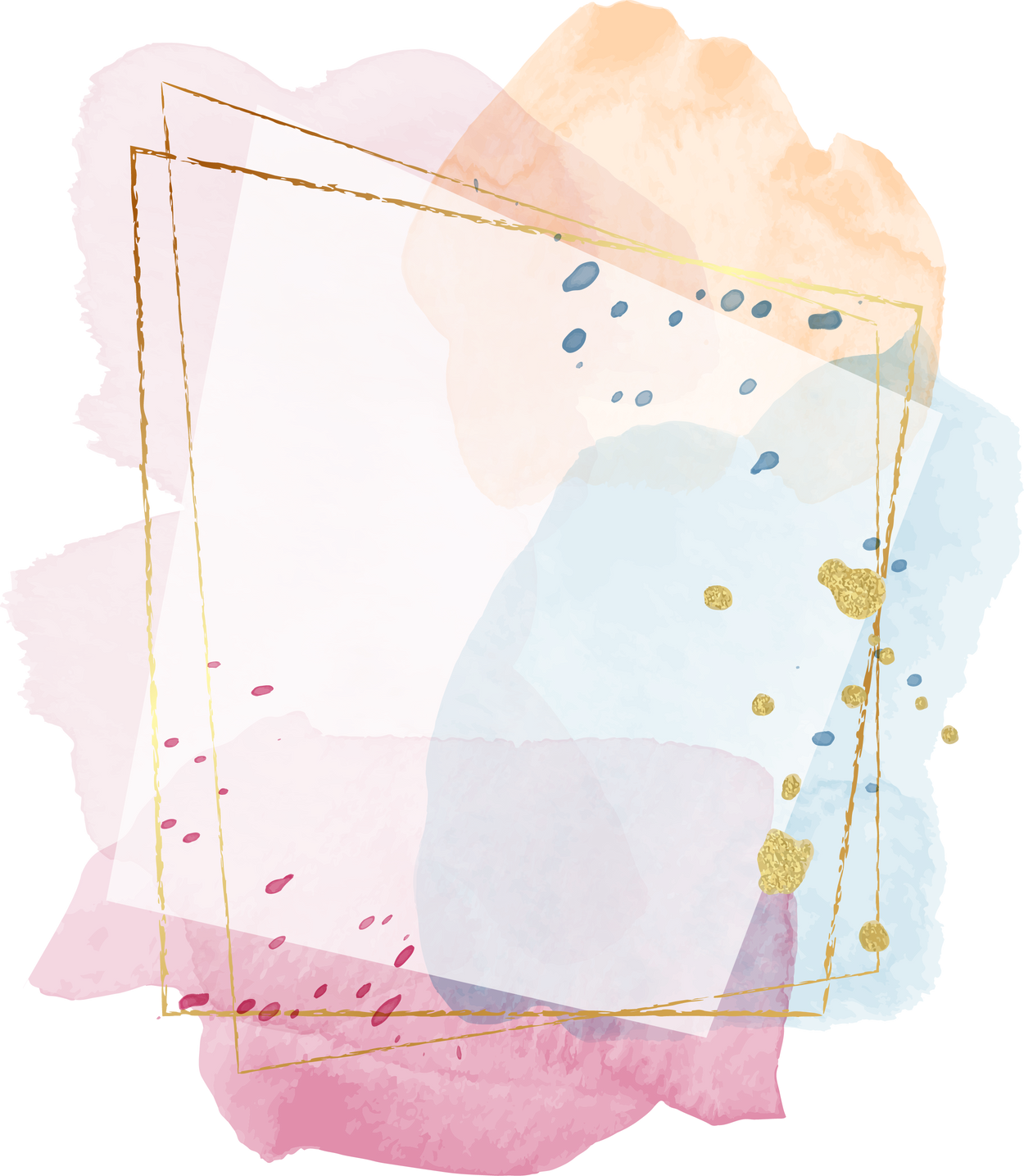 Watercolor frame background